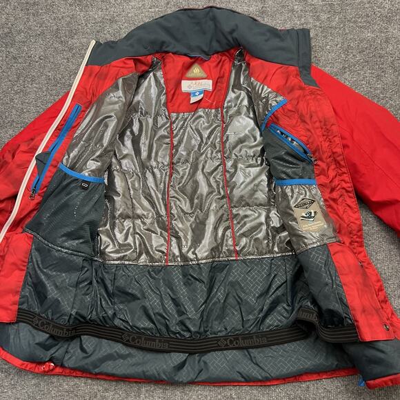 Columbia Jacket Womens Small Red Waterproof Omni-Tech Omni-Heat Insulated Coat - Picture 6 of 11